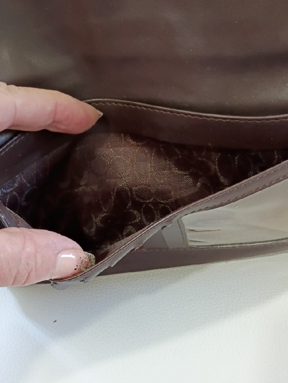 Coach Vintage Brown Signature Canvas Continental Wallet - Picture 13 of 13